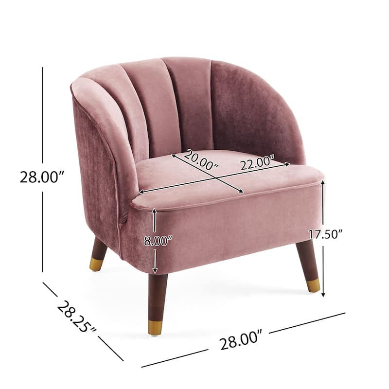 Mokena Modern Upholstered Club Chair (Set of 2) by Christopher Knight Home