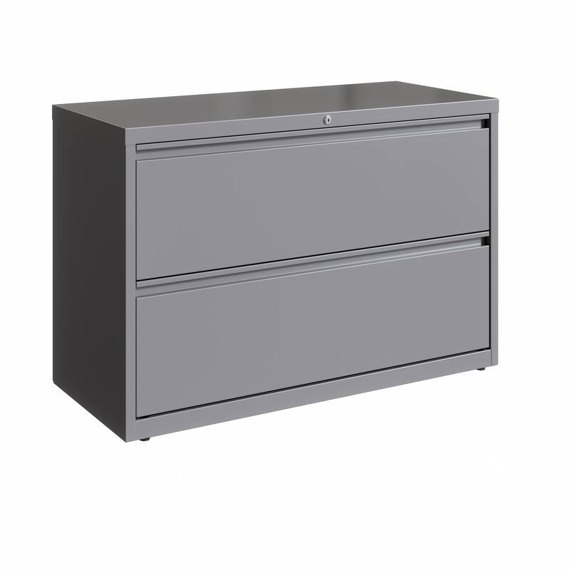 Hirsh 42-in Wide HL10000 Series 2 Drawer Lateral File Cabinet, White