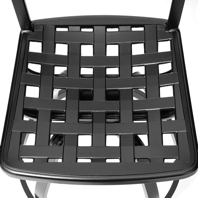 Outdoor Bar Stools Patio Aluminum Swivel Barstools with Sunbrella Cushion