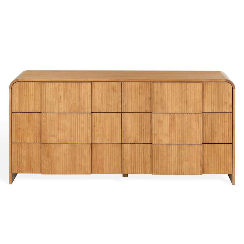 SAFAVIEH Couture Vitale Reeded Wood Dresser - Natural