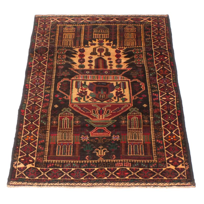 Teimani Taupe Rug 3'0" x 5'4" - 3'0 x 5'4