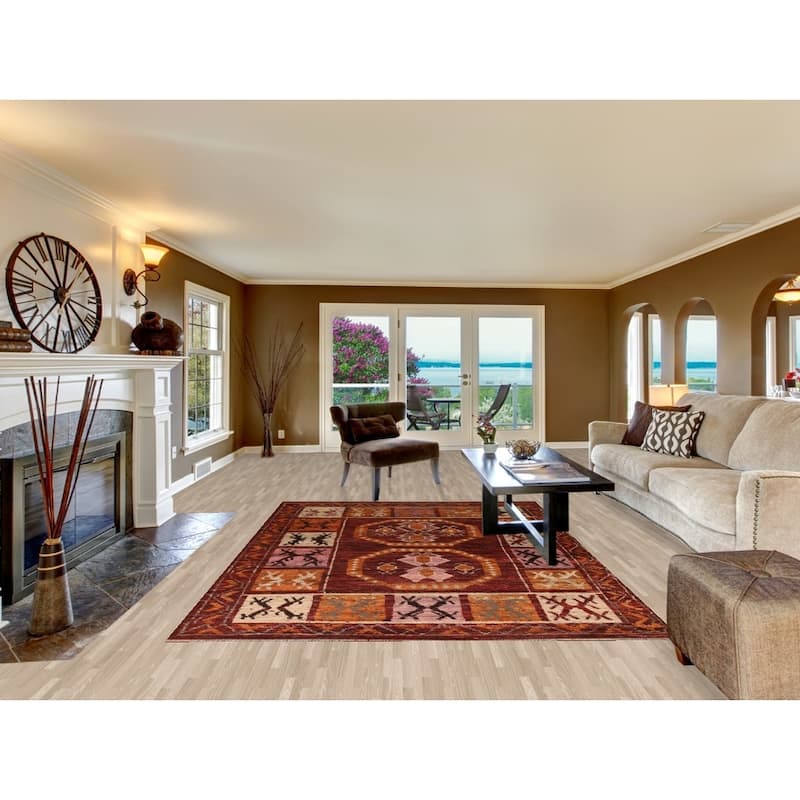 Tribal Geometric Moroccan Oriental Area Rug Hand-knotted Wool Carpet - 6'9" x 10'0"