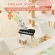 preview thumbnail 17 of 18, Costway Kids Wooden Dollhouse Aged 3-8 Years Old with 32PCS Realistic - See Details