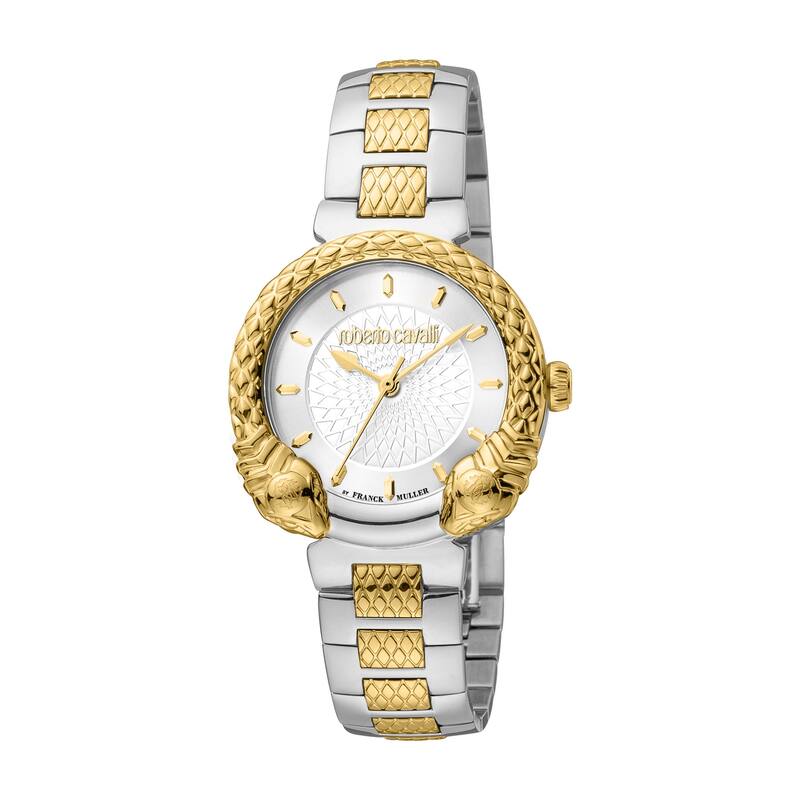 Roberto Cavalli by Franck Muller Women RV1L190M0061 Swiss Quartz Watch - Two-Tone
