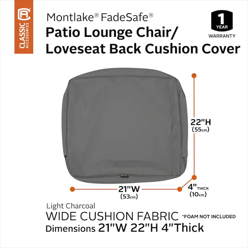 Classic Accessories Montlake Water-resistant Cushion Slip Cover