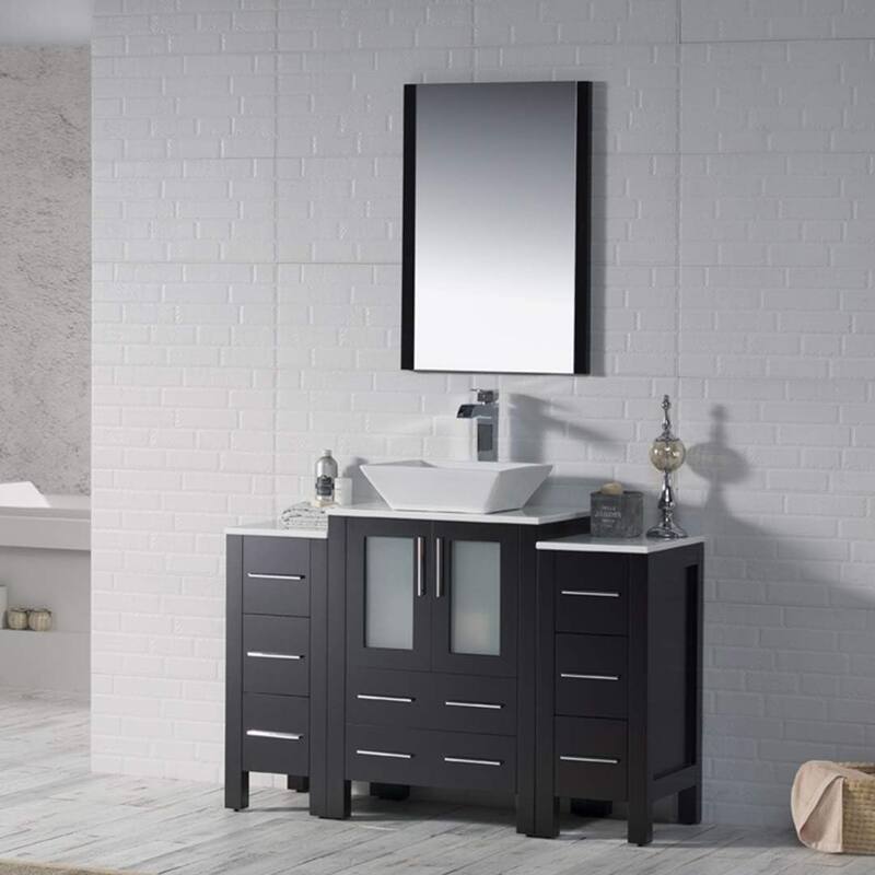 Blossom Sydney 48" Bathroom Vanity with Double Side Cabinets & Mirrors