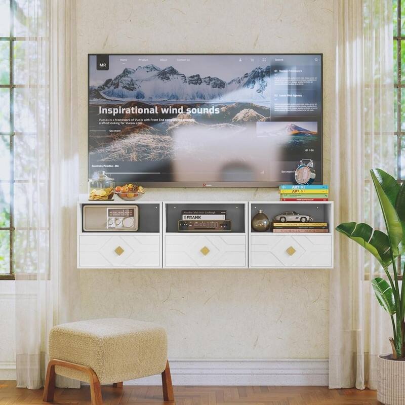 Floating Nightstand with Drawer