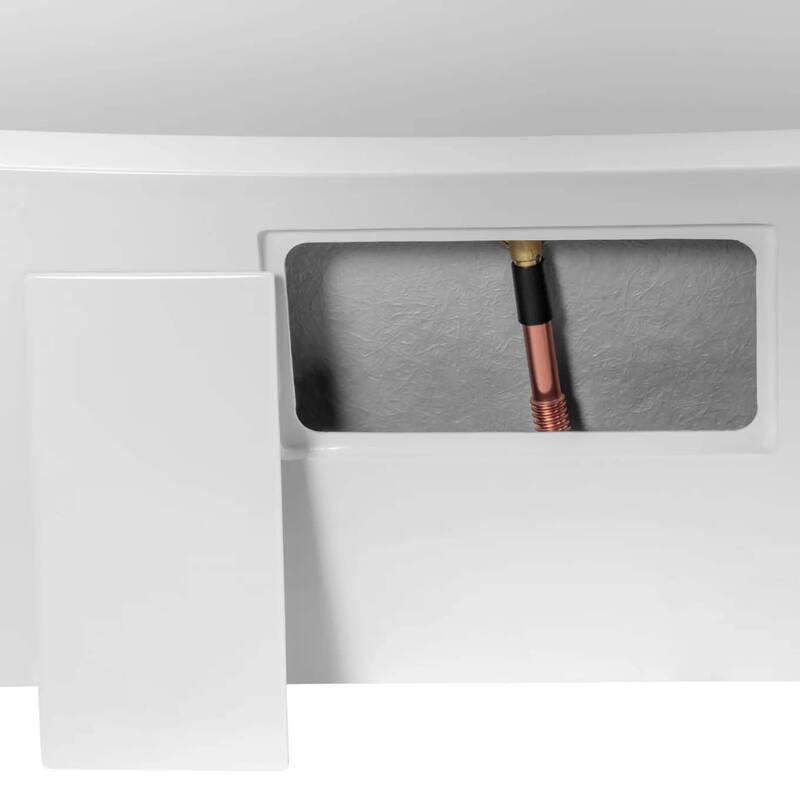 Miseno MNO7035SFSR 70" Free Standing Acrylic Soaking Tub with