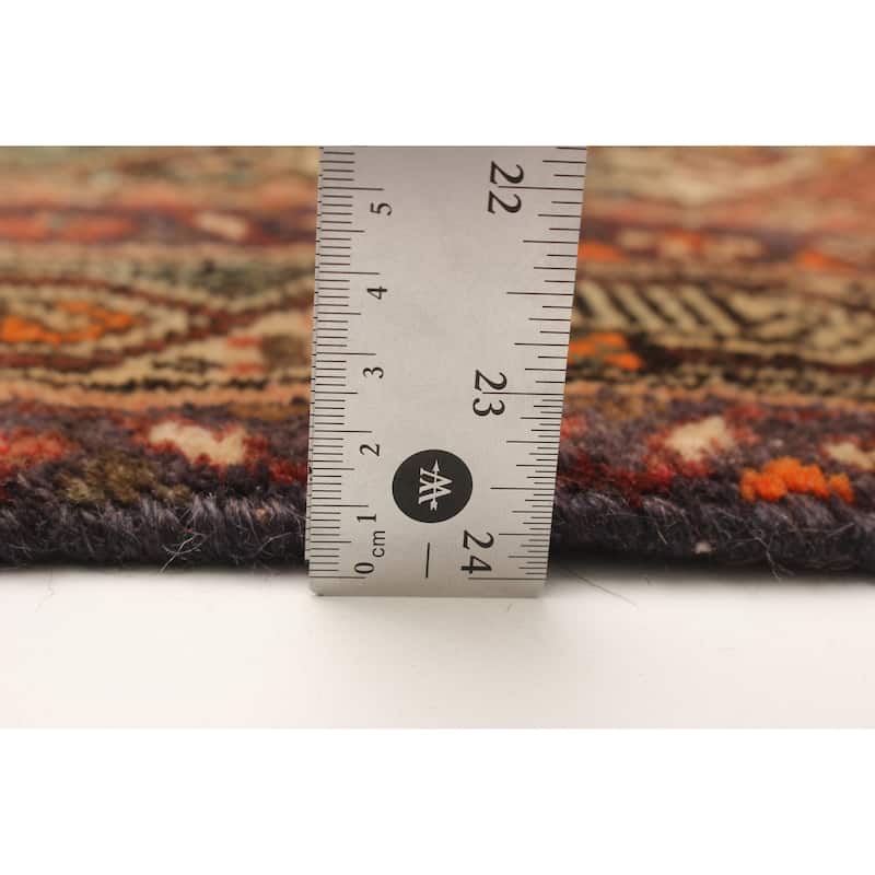 ECARPETGALLERY Hand-knotted Andelz Red Wool Rug - 4' x 11' 5"