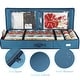 preview thumbnail 27 of 27, Hearth & Harbor Christmas Wrapping Paper Storage Organizer Container - Under-Bed Storage Box for Holiday Storage & Accessories