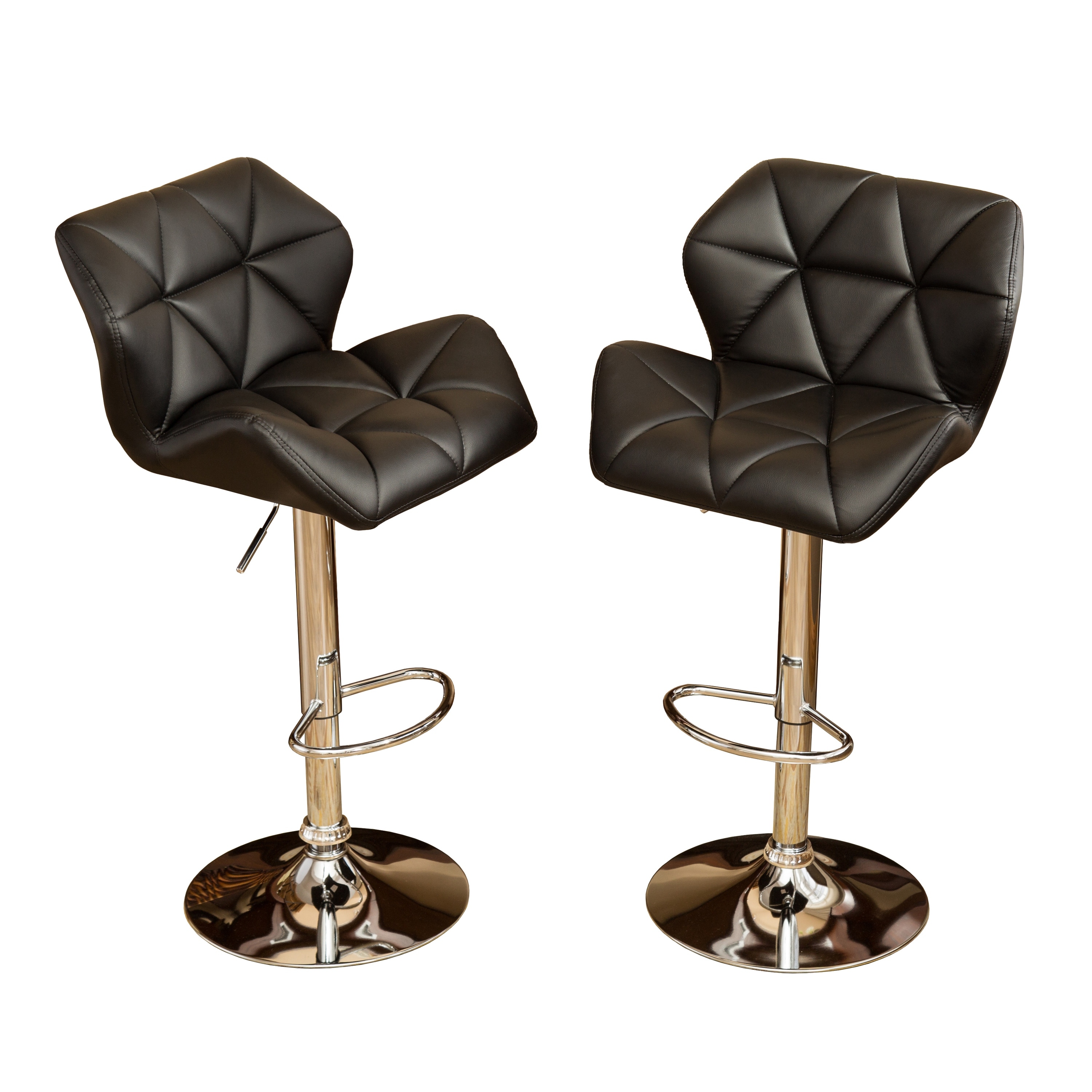 Roundhill furniture glasgow contemporary tufted online adjustable height hydraulic bar stools