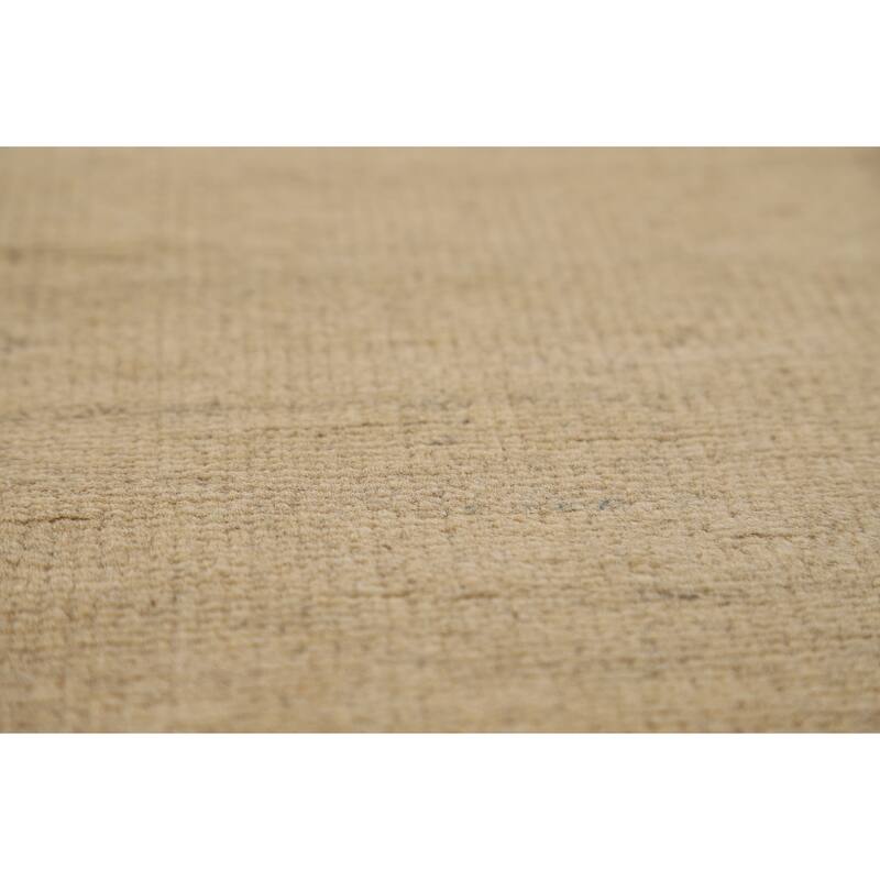 Gabbeh Modern Area Rug Handmade Beige Tribal Wool Carpet - 5'7"x 7'9"