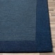 preview thumbnail 15 of 21, Hand Loomed Odessa Solid Bordered Tone-On-Tone Wool Area Rug