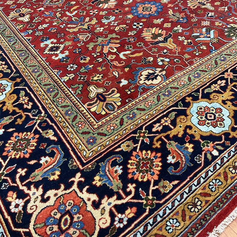 HERAT ORIENTAL Hand-knotted Indo 10' x 14' Serapi Wool Rug - 10' x 14'