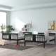 preview thumbnail 6 of 34, Roomfitters Full-Over-Full Bunk Bed with Ladder, Sturdy Wooden Frame, Safety Guardrails, Space-Saving