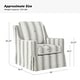 preview thumbnail 24 of 43, Stan Farmhouse Slipcover Rocking Swivel Chair Set of 2 by HULALA HOME