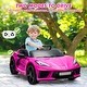 preview thumbnail 27 of 33, 12V Kids Ride on Car, Licensed Corvette Battery Powered Car, Toddles Electric Sports Car Toy with Remote Control Purple