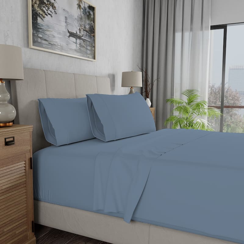 100% Cotton Lightweight & Breathable Percale Weave Flat Sheet