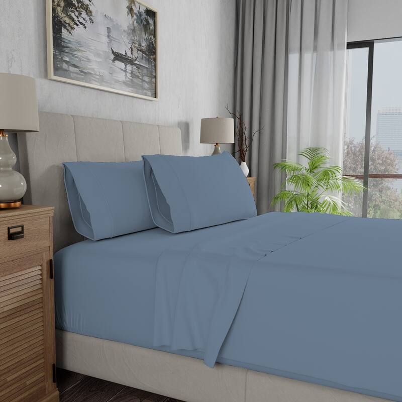 100% Cotton Lightweight & Breathable Percale Weave Sheet Set
