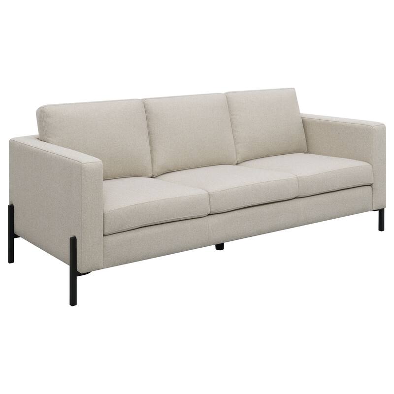 Tilly Transitional Upholstered Track Arms Sofa Set