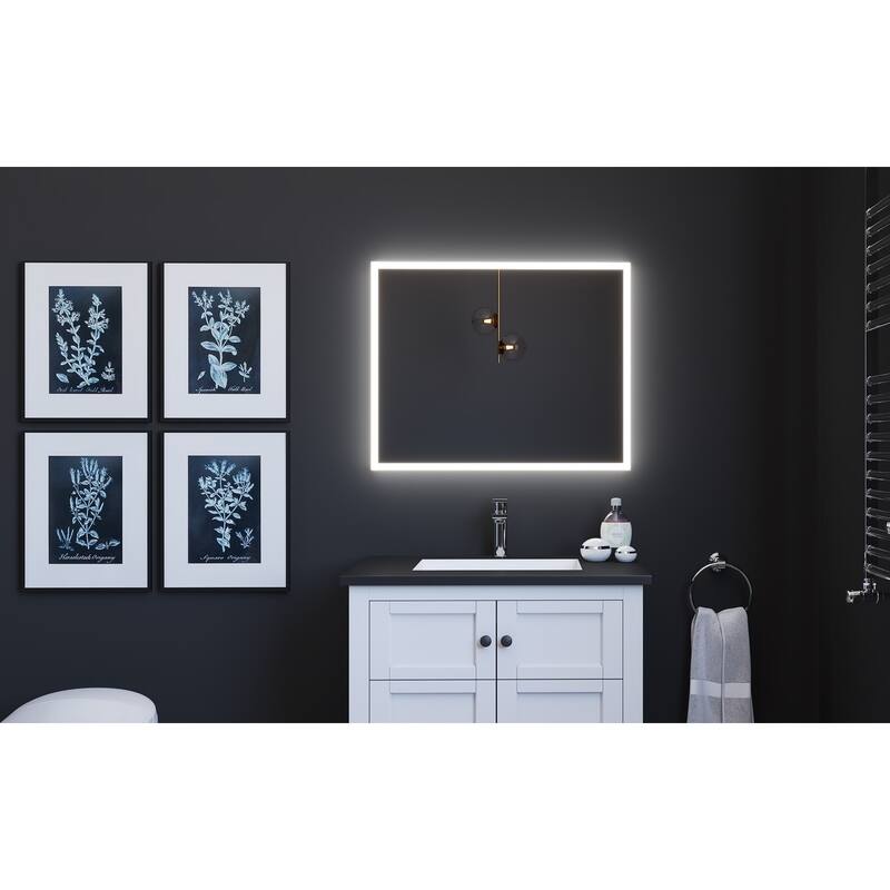 Smart Lisa Voice Activated LED Decorative Bedroom and Vanity Mirror