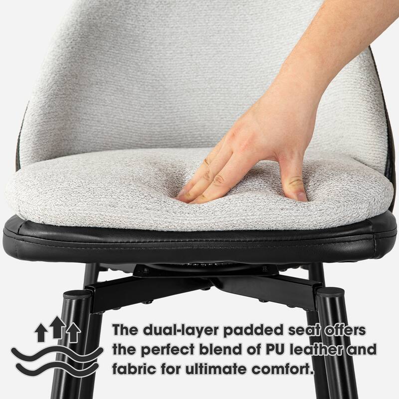 Glitzhome Set of 2 41"H Modern Tapered Leg Short or Bar Stools Pub Chair