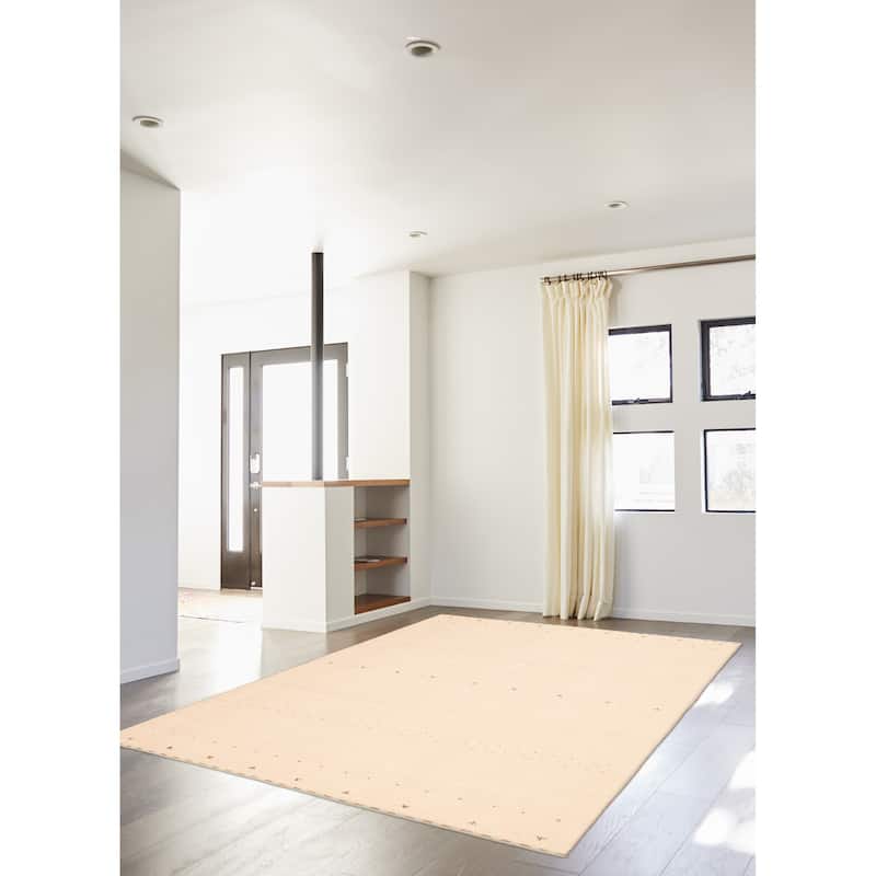 Kashkuli Gabbeh Cream Rug 7'10" x 11'1" - 7'10 x 11'1