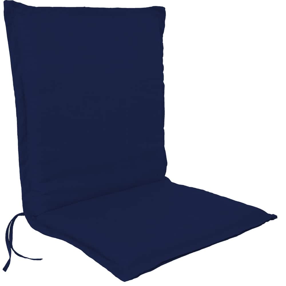 22" x 41" Outdoor Chair Cushion with Ties and Flange - 41'' L x 22'' W x 3'' H