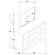 preview thumbnail 4 of 21, Kenora 6-drawer Dresser and Mirror Barley Brown