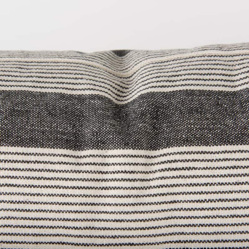 Nancy Beige w/ Black Stripe Detail Decorative Pillow Cover