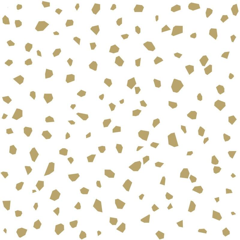 ESTA Home Confetti Gold Terrazzo Wallpaper - White