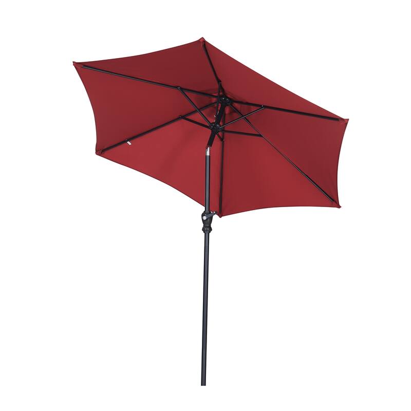 Ainfox 7.5ft Patio Umbrella Outdoor Umbrella Tilt Multi-color Without Base