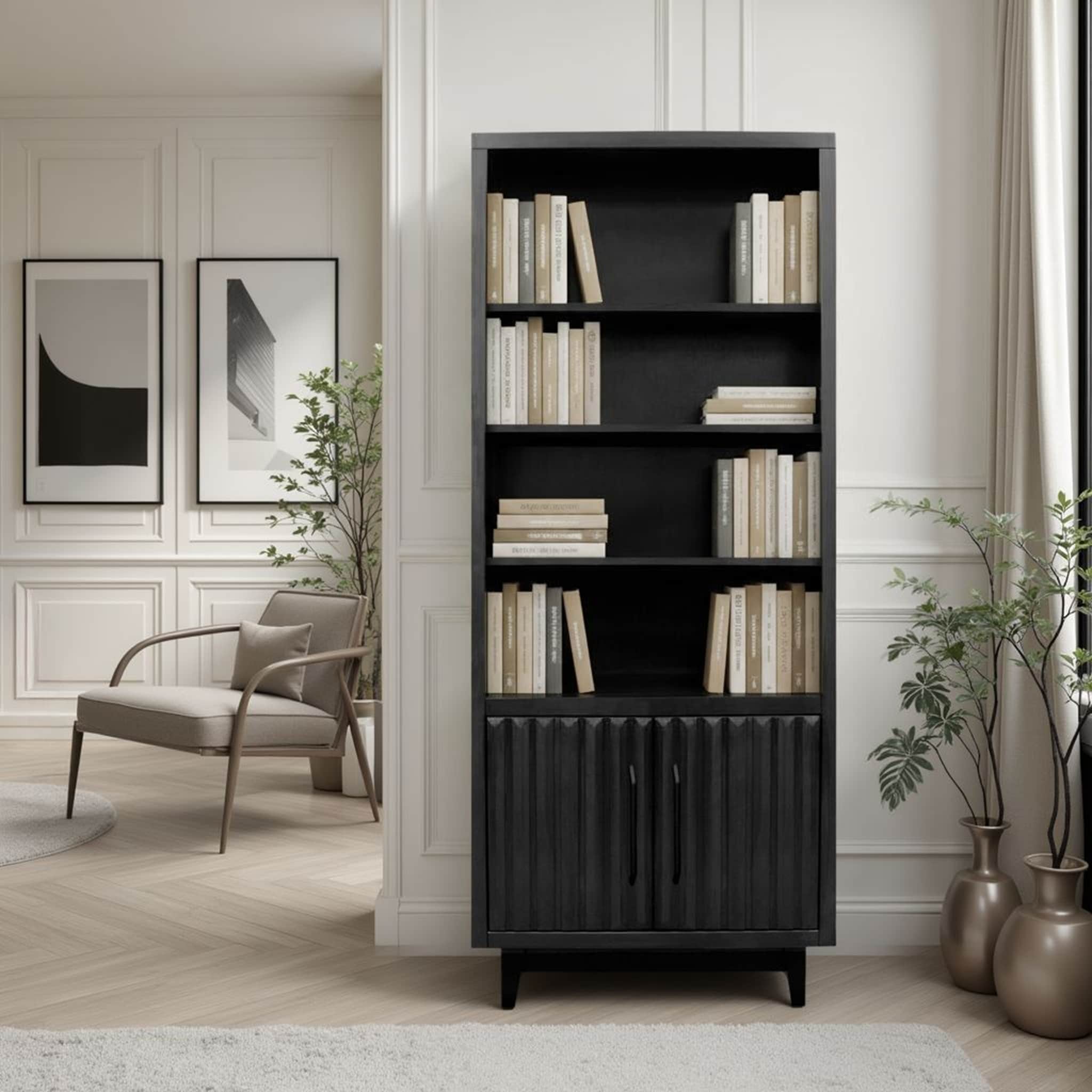 Bridgevine Home Radiance 78 inch High Bookcase Pier, No Assembly