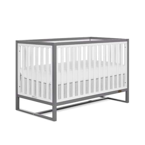slide 2 of 13, Dream On Me Arlo 5-In-1 Convertible crib Steel Grey And White
