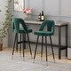 preview thumbnail 2 of 45, Set of 2 Contemporary Velvet Upholstered Bar Stool with Nailheads