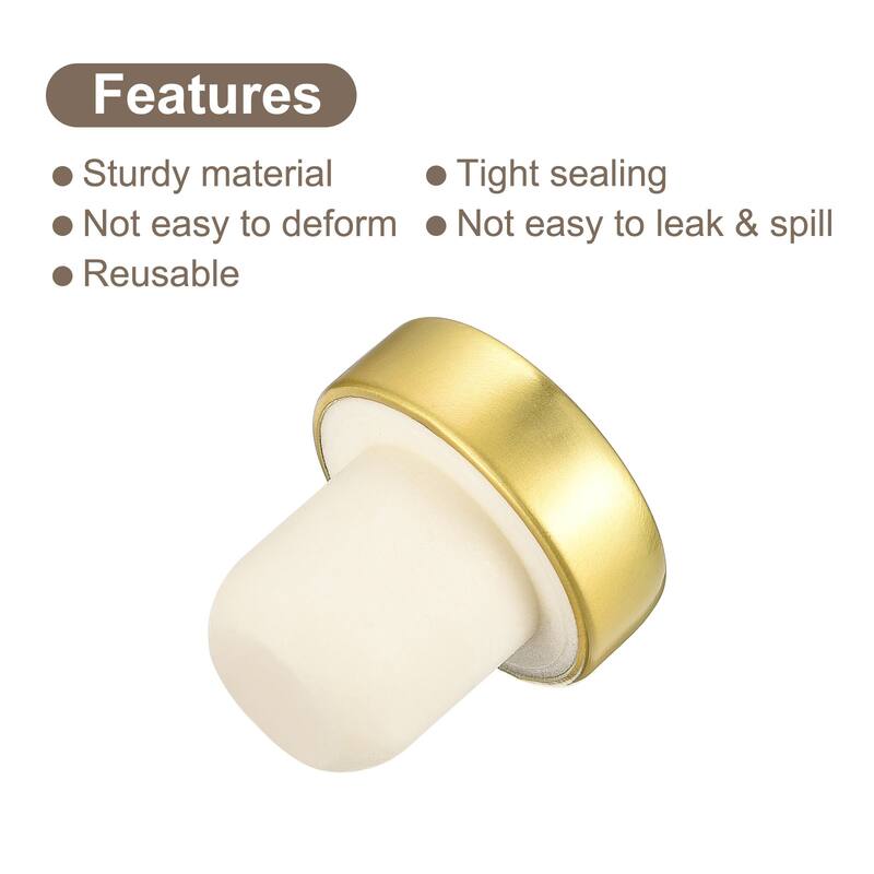 0.76x1.18" T-shaped Reusable Sealing Wine Stopper Bottle Plugs, 12Pcs