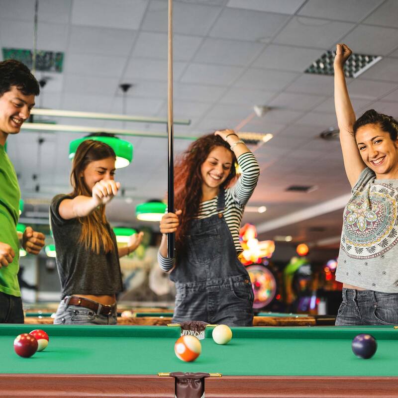 Costway Folding Pool Table Set with Foldable Legs Adjustable Foot - See Details