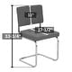 preview thumbnail 16 of 16, Breuer Chair Company Aurora Cushion Padded Seat & Cushion Back Cantilever Side Chair w Chrome Frame (Various Upholstery Fabrics)