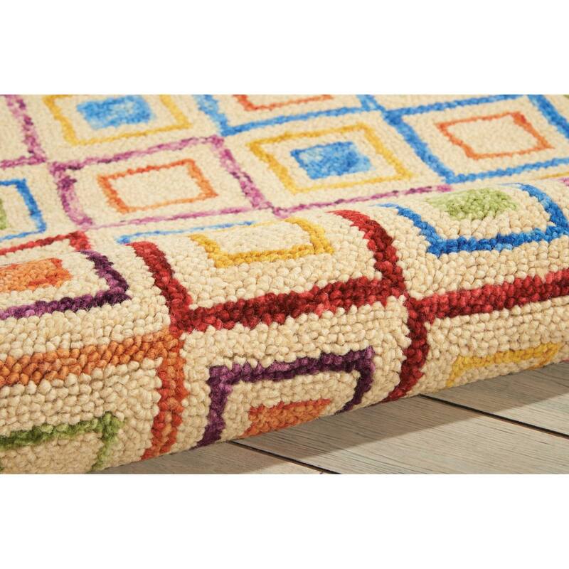HomeRootsGeometric Bohemian Rectangle Area Rug - 72' X '48' X '0.5