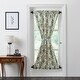 preview thumbnail 1 of 3, Dorset Green Floral Door Panel 72x40 Natural Creme