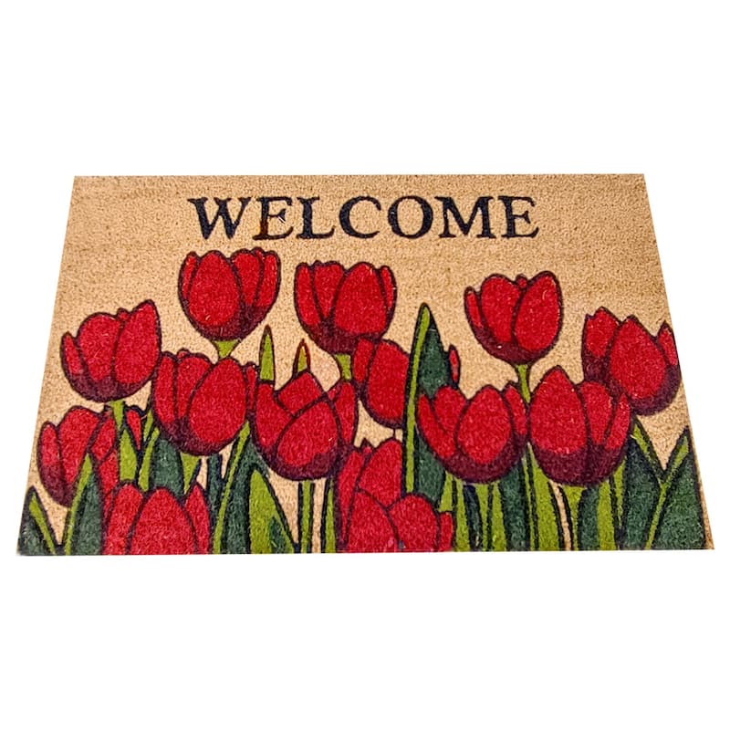 PVC Tufted Mat Bleach Printed 18 inch x 30 inch - 18"x30"