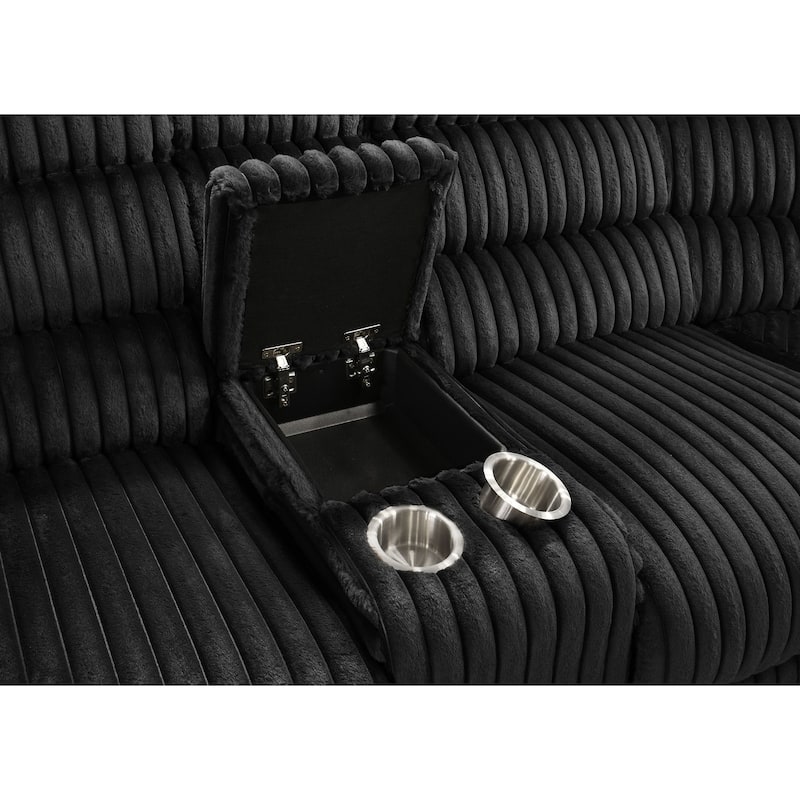 Atkinson Upholstered Reclining Sectional Sofa - 117" x 117" x 40.5"