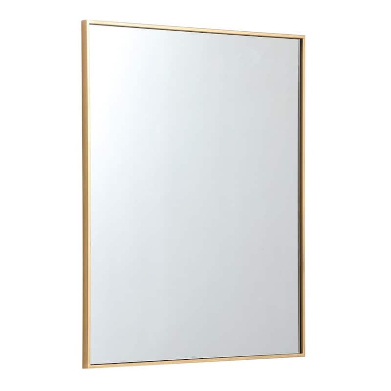 Elegant Lighting Eternity 30" x 36" Rectangular Beveled Metal Framed