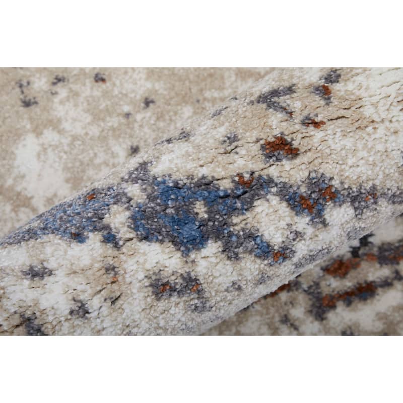 Grand Bazaar Odera Machine Made Abstract Modern Area Rug