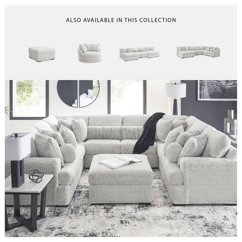 Signature Design by Ashley Snodoodle Gray 5-Piece Sectional - 111" W x 111" D x 40" H