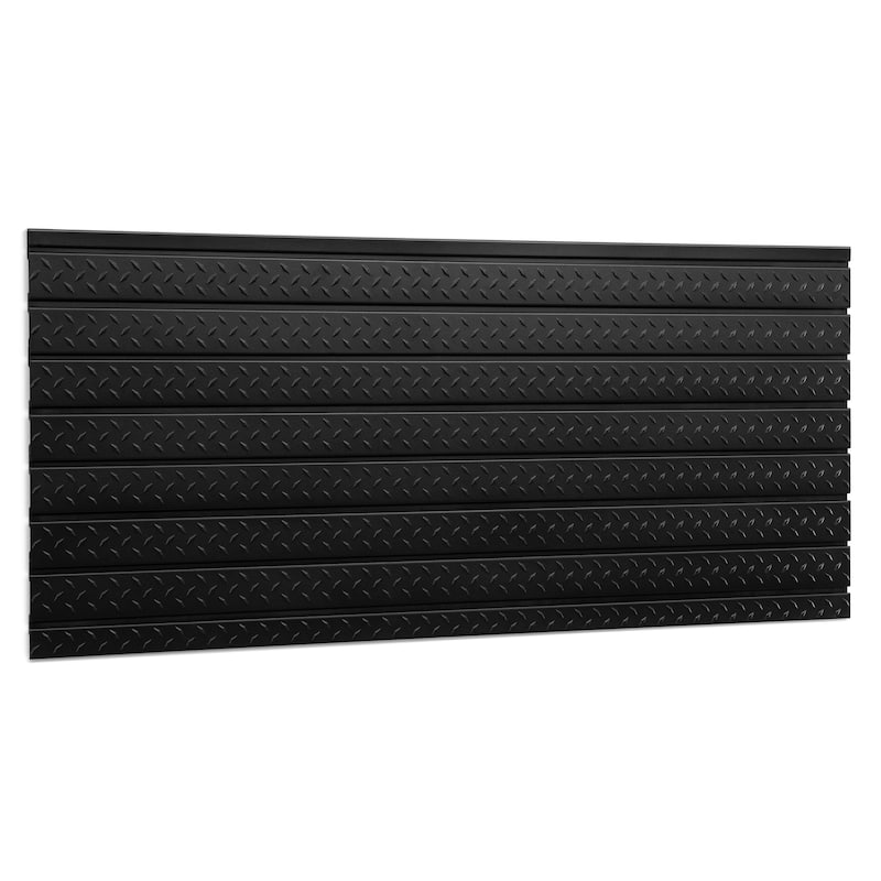 NewAge Products Pro Series 56" Slatwall Backplash - Black Diamond Plate