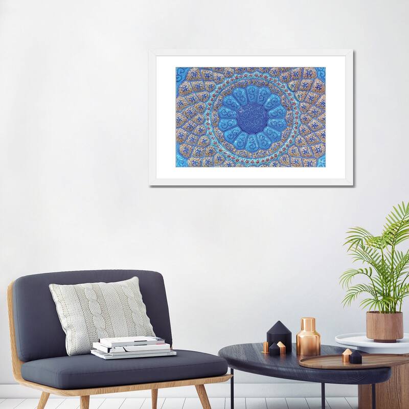 iCanvas "Ancient Arab Islamic Designs. Blue Pottery, Madaba, Jordan" by William Perry