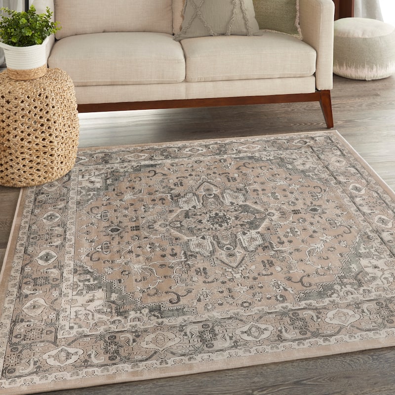 Nourison Concerto Classic Persian Medallion Area Rug.