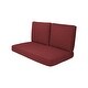 preview thumbnail 102 of 163, Haven Way Universal Outdoor Deep Seat Loveseat Cushion Set 46x26 - Terracotta