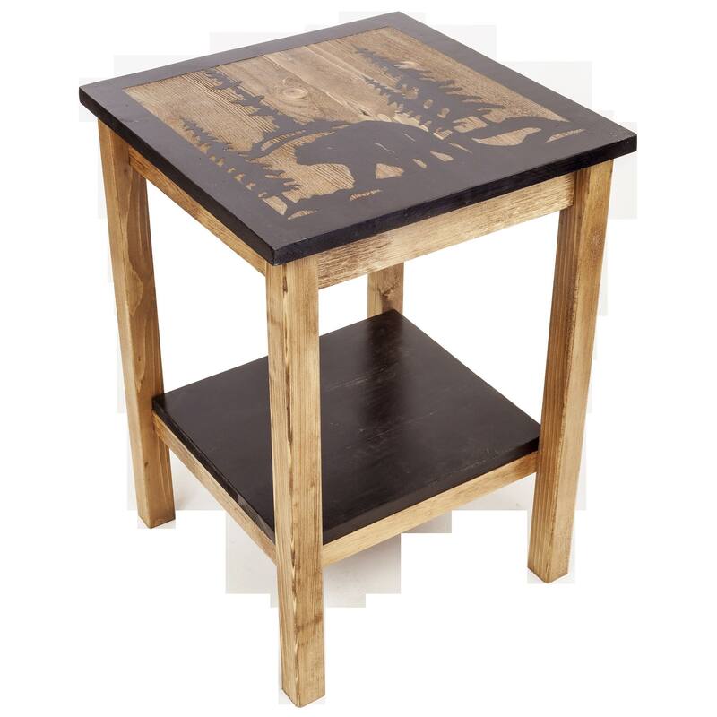 Rustic Square End Table Bed Bath & Beyond 36254051